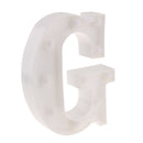 White Large Plastic Marquee Freestanding Alphabet LED Light UP Letters G