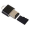 Mini Aluminium Alloy USB 2.0 T Flash TF Micro SD Memory Card Reader Adapter