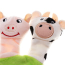 Game Finger Puppet Glove with Five Plush Animals Kids Educational Toys