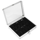 Useful Aluminium Watches Box 12 Grid Slots Jewelry Watches Display Storage