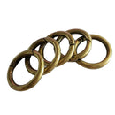 10Pcs Wholesale Round Push Gate Snap Open Hook Spring Ring Key Chain Camping