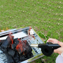 Hand Crank Powered Barbecue BBQ Fan Air Blower Outdoor Camping Cooking Tool