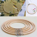 Brand New Set Of 7 Pack Embroidery Bamboo Hoop,7 Sizes Round Cross Stitch H
