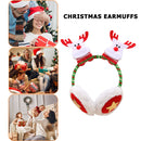 Cute Cartoon Christmas Earmuffs Xmas Winter Warm Headband Headwear (Elk) A