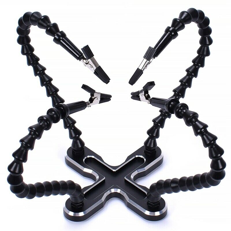 Soldering Station With 4Pc Flexible Arms Soldering Iron Holder Third Helpin C7Q5