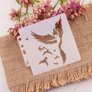 Hollow Wings Dancer Painting Template DIY Cake Coffee Spray Mold Stencil