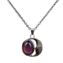 Color Change Jewelry Set, Round Moon Pendant Feeling Emotion Choker Mood Pendant