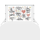 Valentines Day Theme Studio Digital Photo Canvas Background Cloth Backdrop A