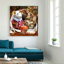 Mice Cat 5D DIY Full Round Drill Diamond Painting Animal Mosaic Beadworks