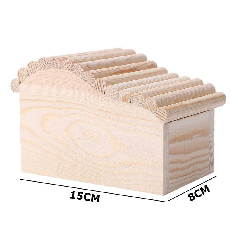Small Animal Wooden Sleeping Nest Hamster Hedgehog House Bed Dodge Assembly
