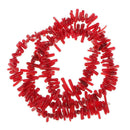 2 Strands 9-12mm Deep Red Bamboo Coral Branch Loose Beads 16" fit Jewelry Making