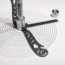 Magnet multi-function drawing ruler compass creative pattern measuring tool
