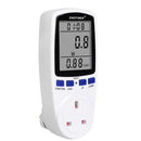 Plug in Power Meter Electricity Analyzer Monitor Voltage Wattmeter (UK)