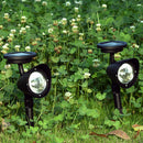 2pcs 4 LED Solar Ground Lawn Light Waterproof Pathway Garden Lighting Lamp A