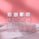 4pcs Portable 100ML Square Split Bottling Refillable Empty Container+Funnel