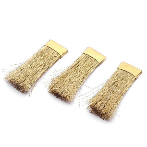 Cleaning Brush For Nail Drill Bits Golden Copper Wire Cleaner Nail Brush