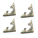 4Pcs 30mm x 4mm Metal Scrapbook Menu Corner Protector Bronze Hardware
