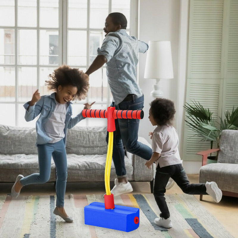 Antiskid Foam Jumper Outdoor Training Pogo Stick Kids Bounce Toys (Blue)