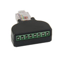 RJ45 Male Plug To AV 8 Pin Screw Terminal