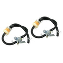 2 Set ATV Petrol Gas Fuel On Off Tap Petcock Fuel Filter Petrol Pipe Hose Line