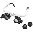 Magnifying LED Black Eye Glasses 8x 23x Jeweler Watchmakers Repair Magnifier