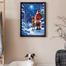 Diamond Painting Santa Claus Elk 5D Full Round Wall Picture DIY Kit 30x40cm