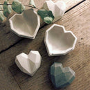 2PCS Silicone Heart Design Storage Box Mold Making Mould Casting Free CraftB Ew