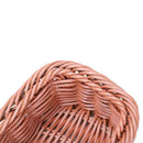 2pc Rattan Plastic Basket Cutlery Basket Rectangular Storage Box Cutlery Fo J7S1