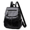 Fashion Women'S Backpack Teen Leather Fit Teen Girl Casual Black Backpack L N7L9