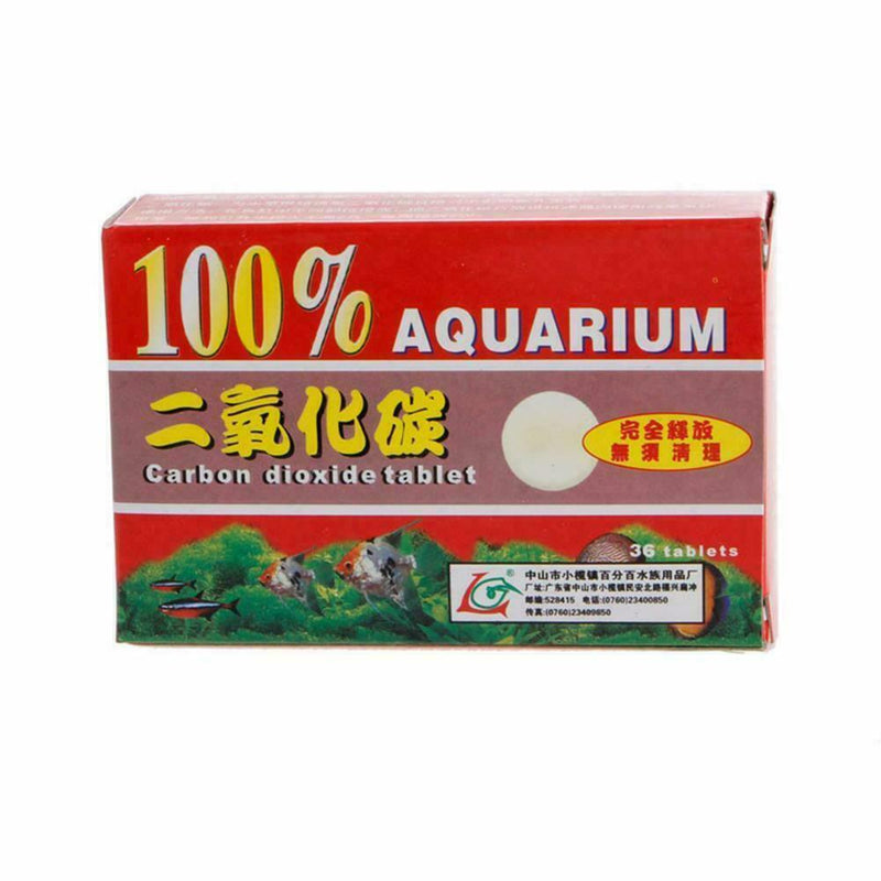 36pcs CO2 Tablets Carbon Dioxide For Plant Aquarium Tank Plant Fish Diffuse E4N1
