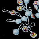 50pcs Mini Blue Rattle BABY SHOWER Party Favors CAKE TOPPERS DECORATIONS