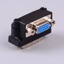 DVI-I 24+5 pin male to VGA 15 pin female 90 degree convertor adapter black   Z