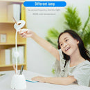 Newest Design Led Table Lamp Dimmable Smart Press Usb Desk Lamp With Pen Co