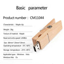Wooden USB 2.0 Flash Drives Memory Stick Pen Thumb U Disk for Desktops 128G