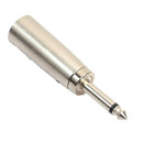 MagiDeal 3Pin XLR Male to 1/4" 6.35mm Mono Jack Male Plug Audio MIC Adapter