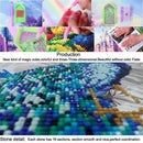 5D DIY Diamond Painting Cross Stitch Cat Rhinestone Full circular Diamond E
