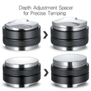 53mm Coffee Distributor Taper Dual Head Coffee Leveler Espresso Hand Taper A