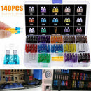 140pcs ATO / APR / ATC Fuse Car Kit Assorted Auto Car Truck Standard Blade 2-40A
