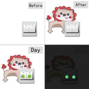 DIY Lion Diamond Painting Luminous Switch Stickers Outlet Wall Decals Decor