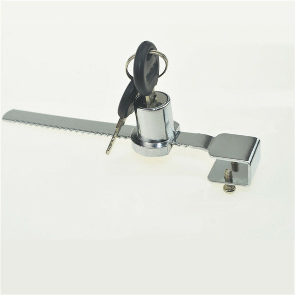 Lock+2Keys Glass Door Keyed Push Showcase Reptile Display Cabinet Sliding Intrig