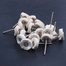 21mm Dia Cotton Polishing Metal Shank Brush Wheel 20 Pcs J4G1