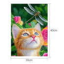5D DIY Full Drill Diamond Painting Lovely Cat Cross Stitch Embroidery Kits
