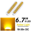 2Pcs 9 Led Side Marker Lights Tail Lamp Car Truck Trailer Rear Lights Parki M9A5