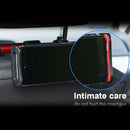 Car Rear Pillow Phone Holder 360 Rotation Tablet Back Seat Bracket (Red)