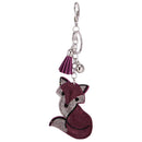 Diamante Animal Eye Pendant Metal Keyring Bag Decoration Size 1--9.5x6.5x1cm