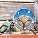 DIY Tree Diamond Painting Light Special Full Drill LED Night Lamp (Blue)