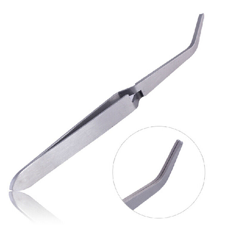 Pro Nail Art Curved Clipper Tweezer Rhinestones Gems Picking Fixed Tool PxJ Gw