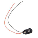 3Pcs Snap 9V (9 Volt) Battery Clip Connector Type Black Cable Black Favor C B2R8