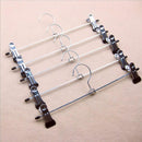 Clothes Clip Anti-slip Hangers Chrome Coat Trouser Clamp Skirt Towel Hanger New