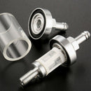 Aluminum Alloy Glass Motorcycle Gas Fuel Gasoline Oil Filter Moto Accessori